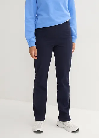 Twill broek van elastisch katoen • donkerblauw • bonprix online shop