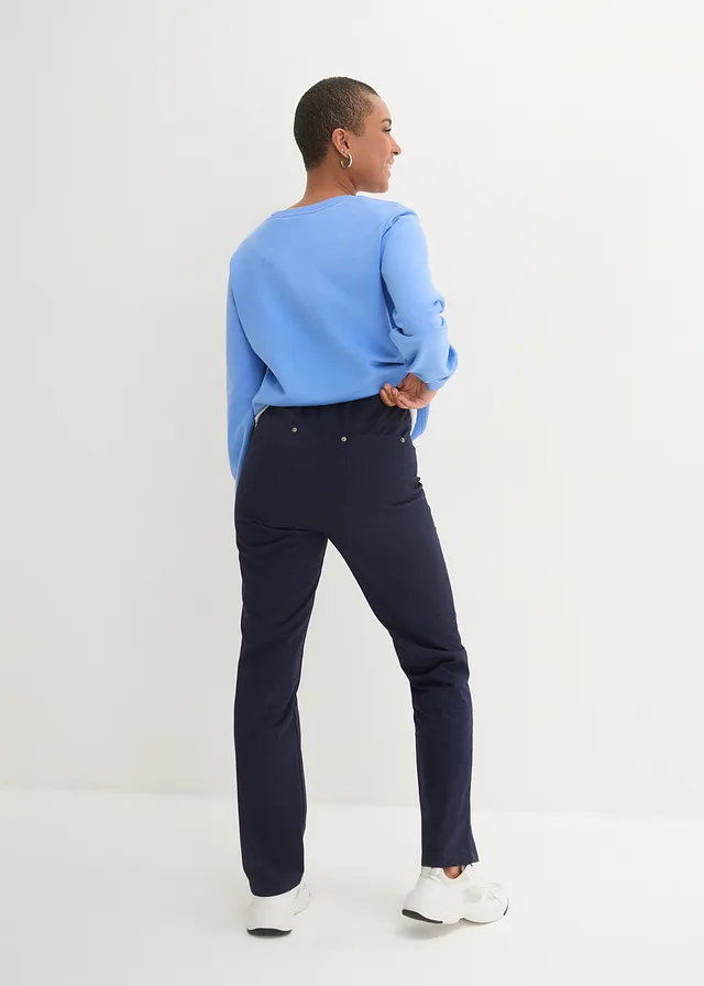 Twill broek van elastisch katoen • donkerblauw • product-page.page-title-suffix
