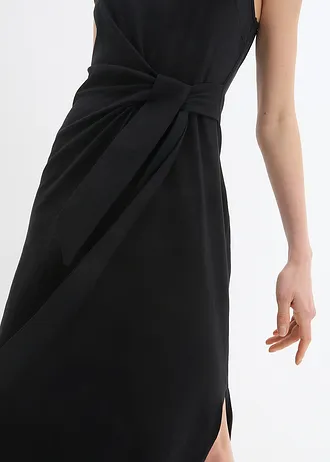 Rochie maxi din bumbac • negru • magazin bonprix