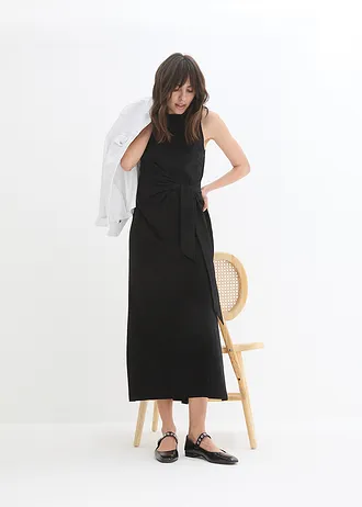 Robe longue en coton • noir • Boutique bonprix