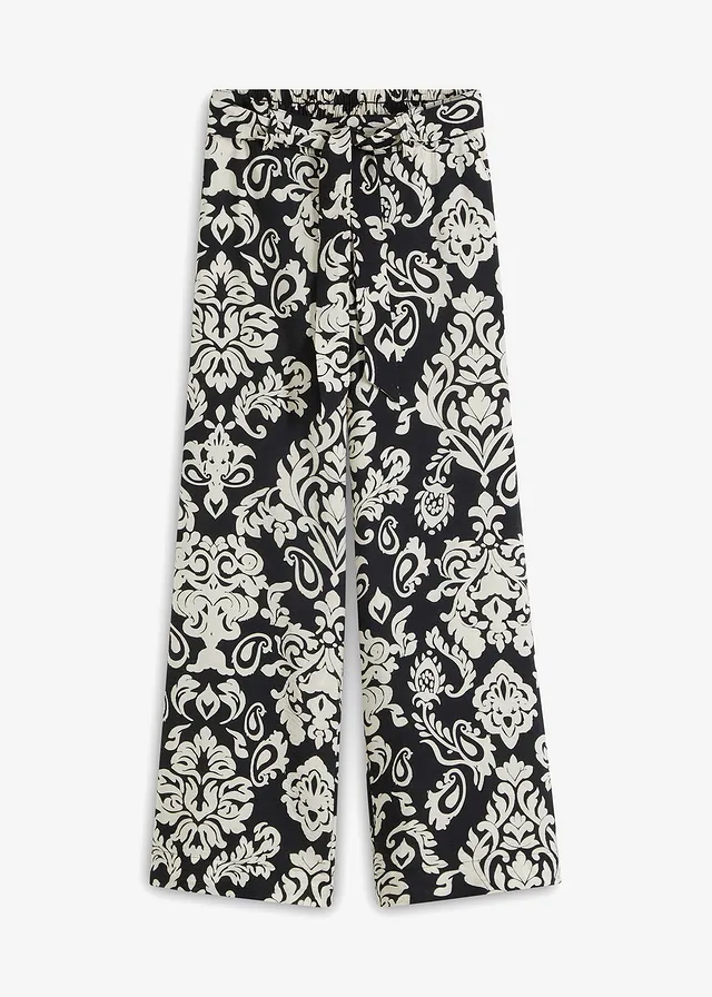 Pantalon palazzo à taille confortable