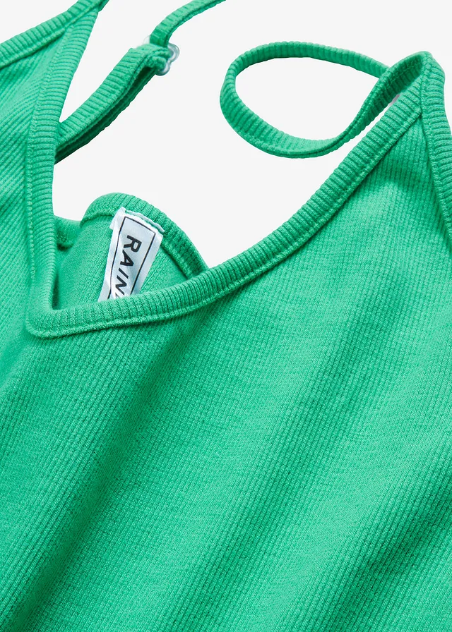 Robe ajustée en jersey coton côtelé • vert opale • product-page.page-title-suffix