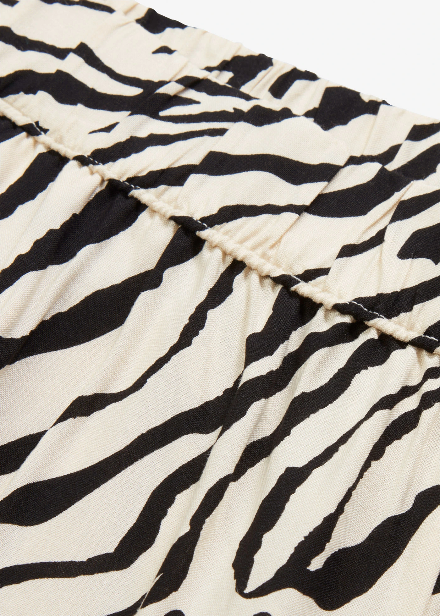 Pantalon taille élastique • naturel/noir zèbre • Boutique bonprix