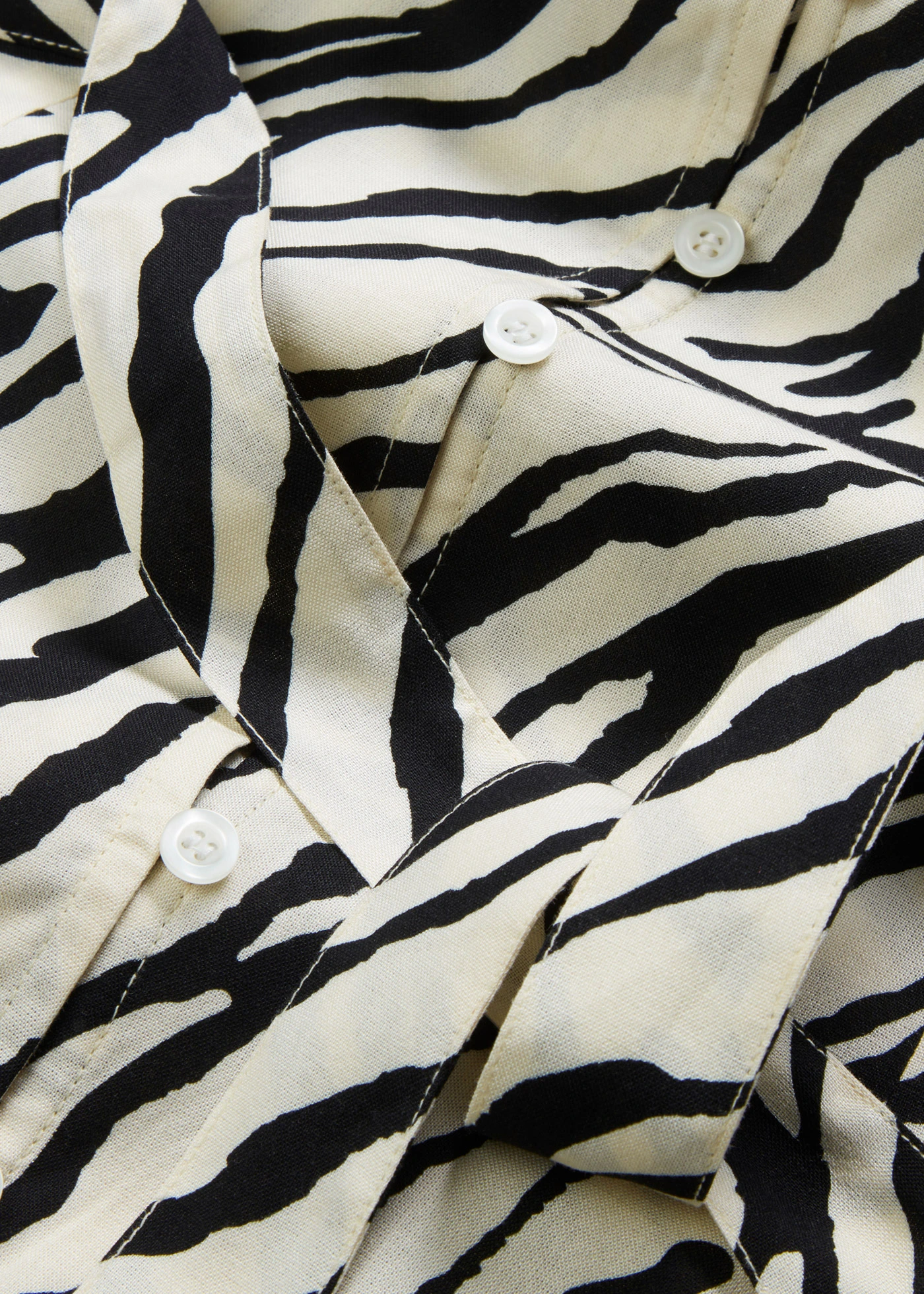 Midi jurk van soepele viscose • zebraprint naturel-zwart • bonprix online shop
