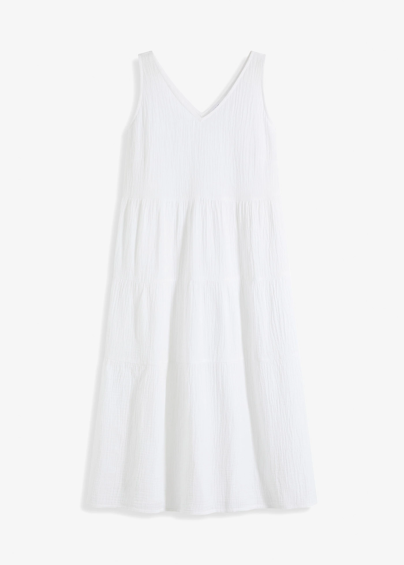 Rochie din muselină din bumbac 100% • alb • magazin bonprix