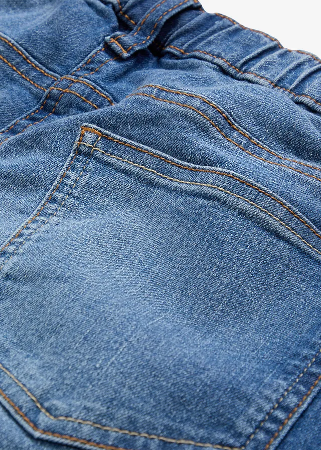 Jegging mid waist met comfortband • blauw denim • product-page.page-title-suffix