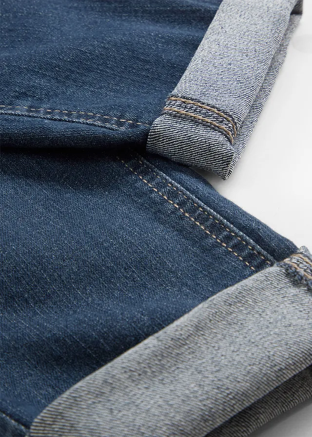 High waist stretch jegging met brede comfortband • nachtblauw denim • product-page.page-title-suffix