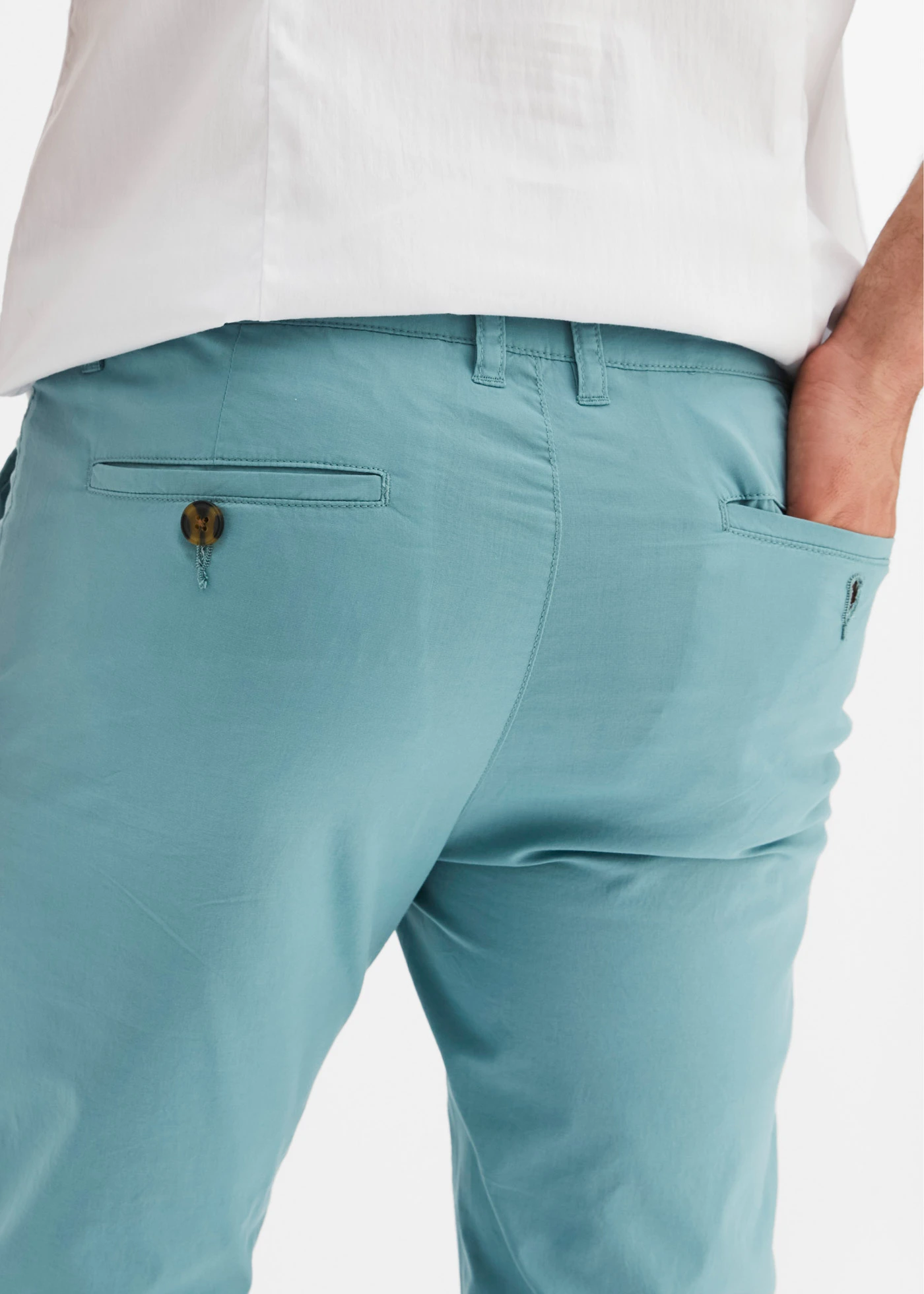 Lichte chino, regular fit • mineraalblauw-donkerblauw • bonprix online shop