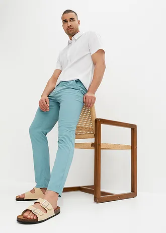 Lichte chino, regular fit • mineraalblauw-donkerblauw • bonprix online shop