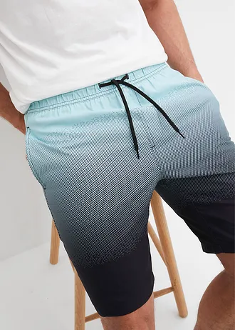 Strandbermuda met kleurverloop, regular fit • aquapastel-zwart • bonprix online shop