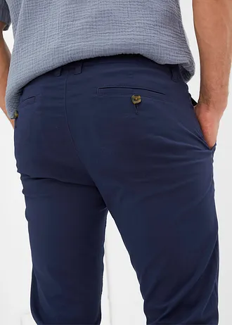 Pantaloni chino stretch, Regular Fit, Straight • bleumarin • magazin bonprix