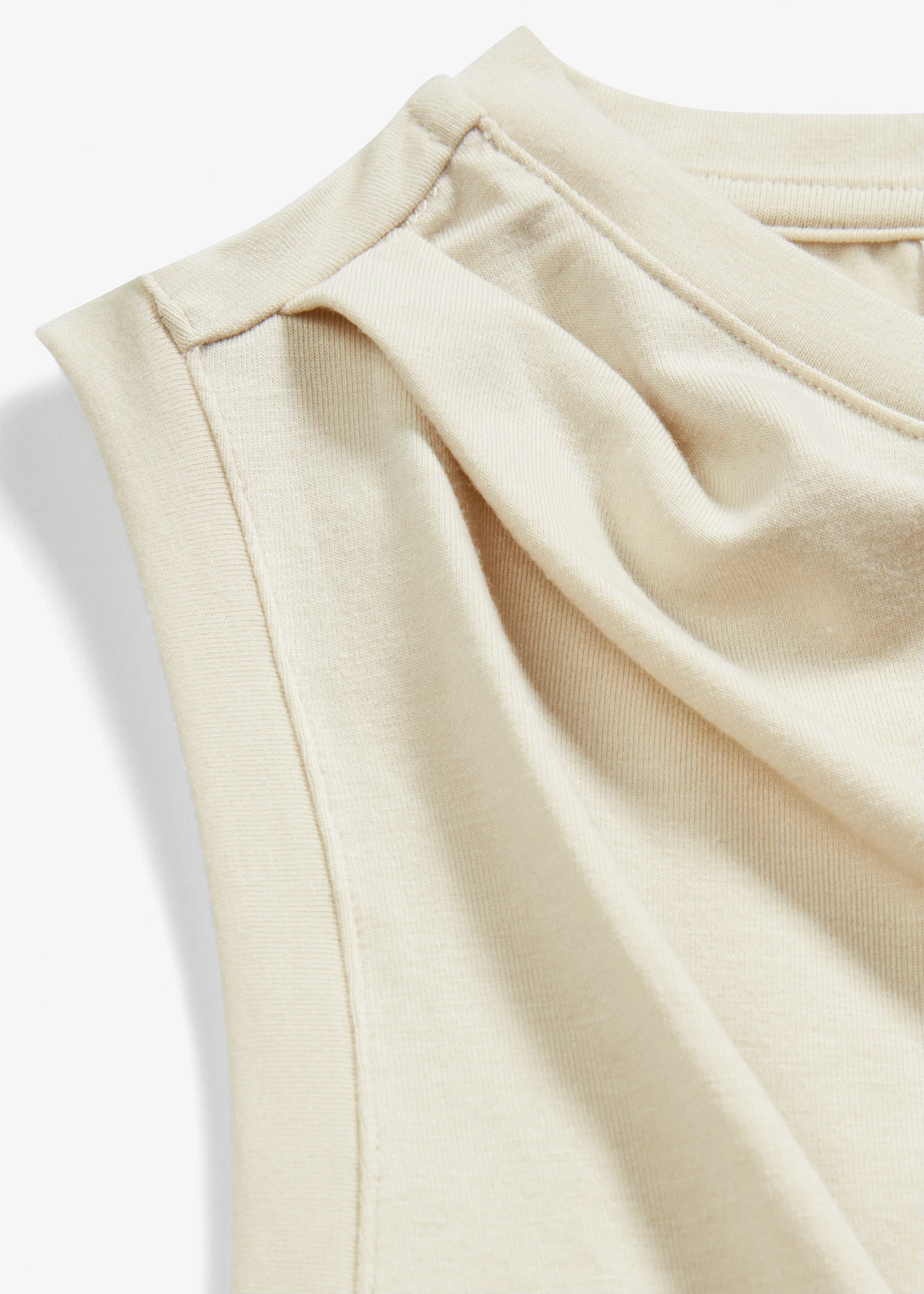 Shirt met drapering • ecru • bonprix online shop