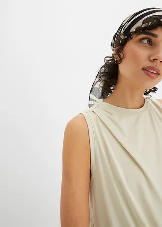 Shirt met drapering • ecru • bonprix online shop