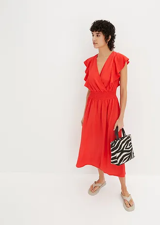 Midi jurk • signaalrood • bonprix online shop