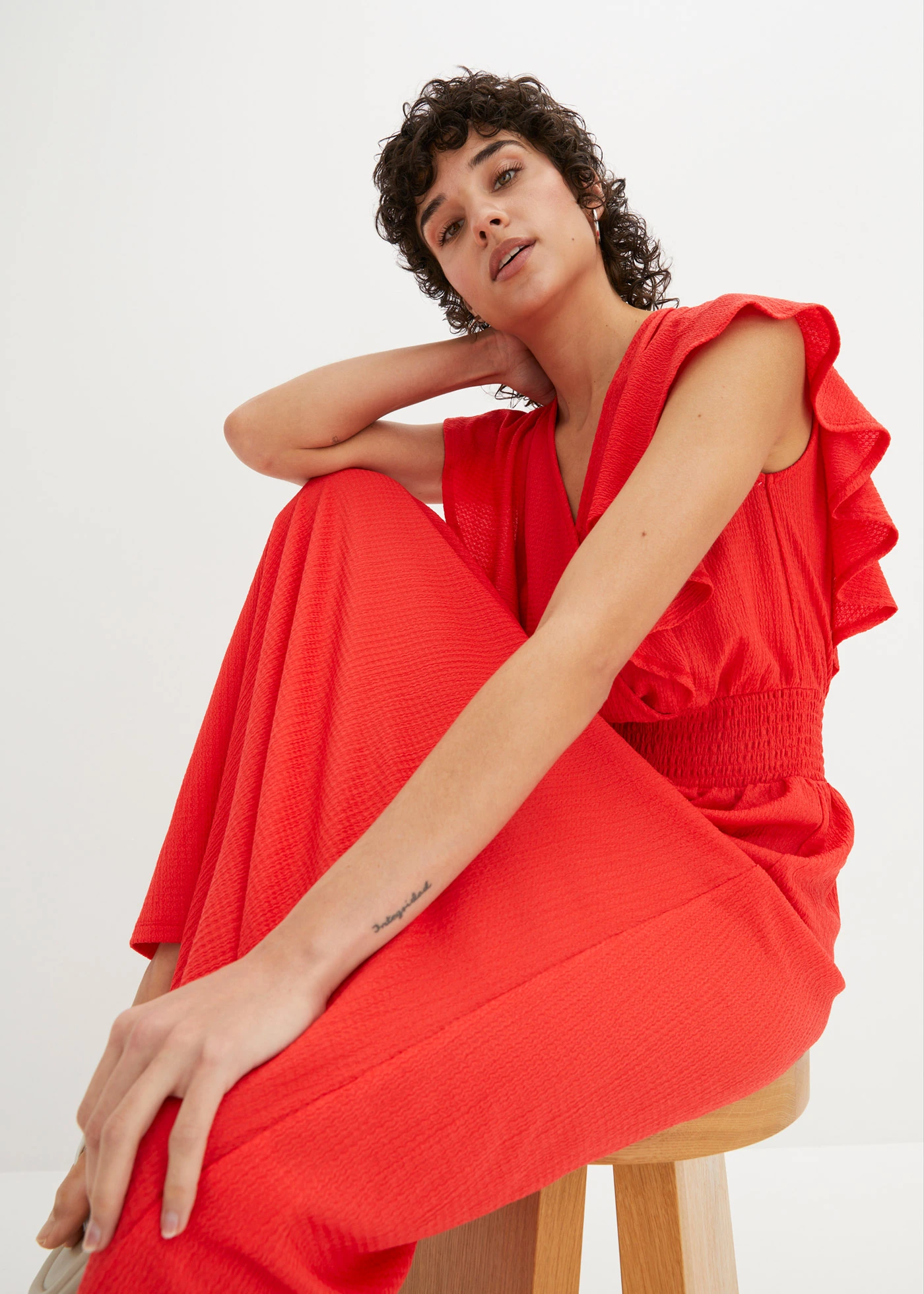 Midi jurk • signaalrood • bonprix online shop