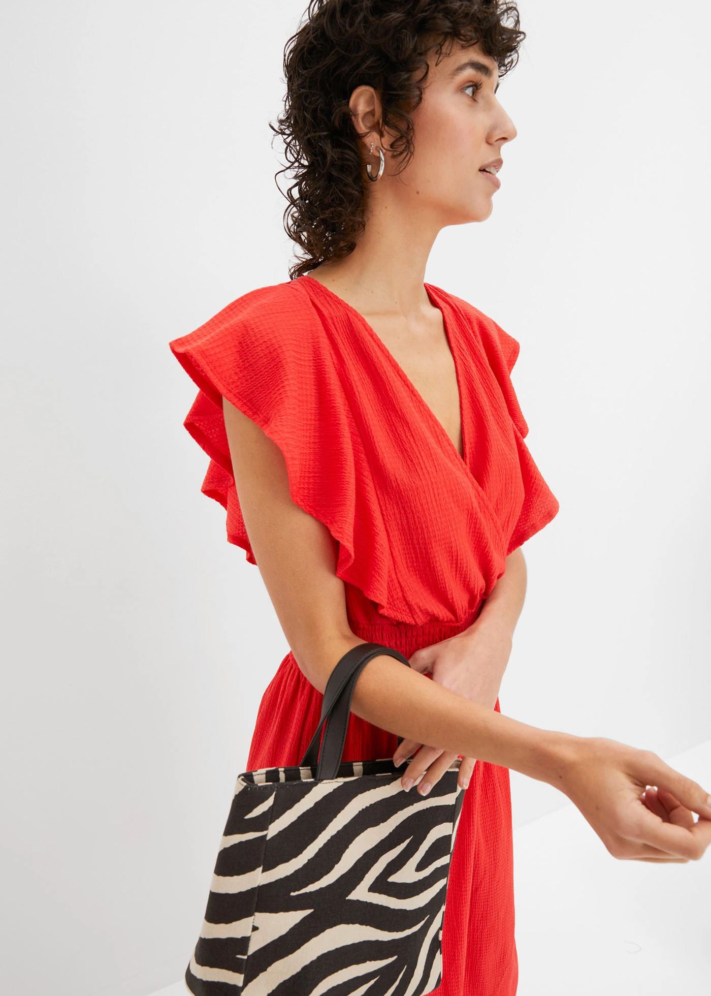 Midi jurk • signaalrood • bonprix online shop