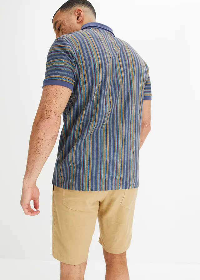 Polo en coton • indigo imprimé • product-page.page-title-suffix