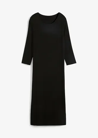Rochie din tricot din viscoză fină • negru • magazin bonprix