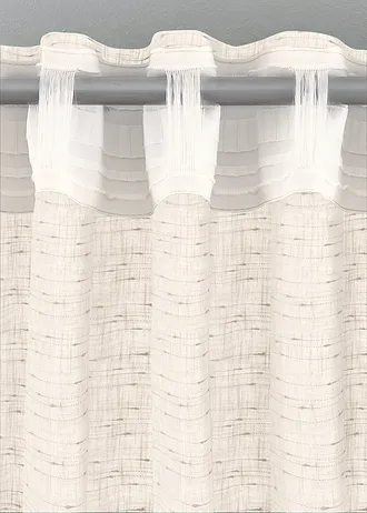 Gordijn met structuur in diverse maten (1 stuk) • ecru • bonprix online shop