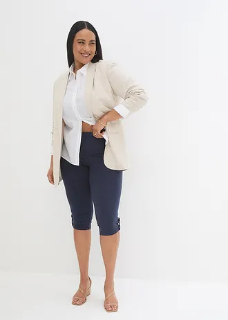 Capri legging van biologisch katoen, Kleur: donkerblauw