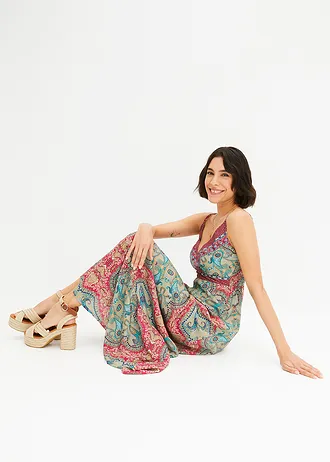 Gedessineerde midi jurk • mint-pink gedessineerd • bonprix online shop