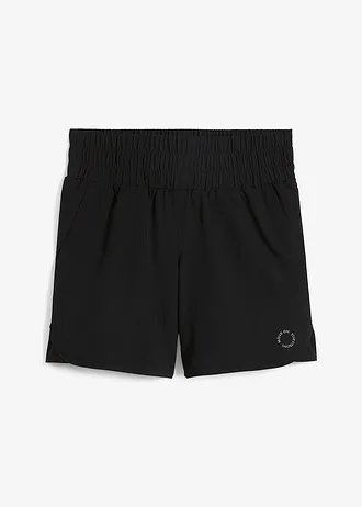 Short technique avec ceinture smockée, séchage rapide