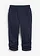 Capri kalhoty s pohodlným pasem, z bavlněné směsi, barva: tmavě modrá