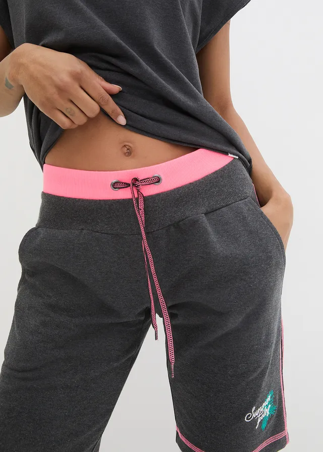 Sweat short van katoenmix • antraciet gemêleerd • product-page.page-title-suffix