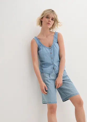Denim blousetop • ijsblauw denim • bonprix online shop