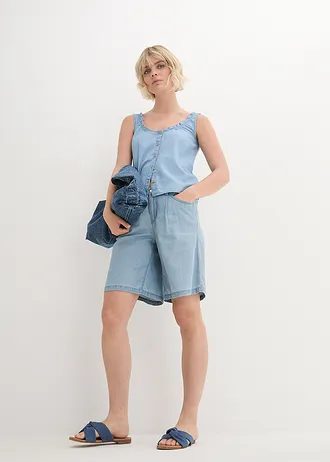 Denim blousetop • ijsblauw denim • bonprix online shop