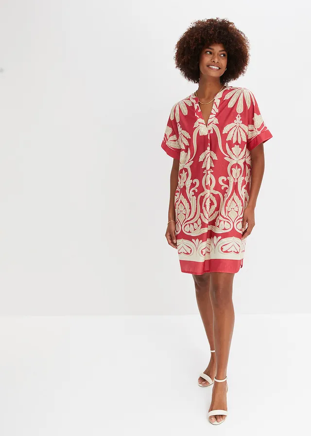 Tuniekjurk, Kleur: rood-crème