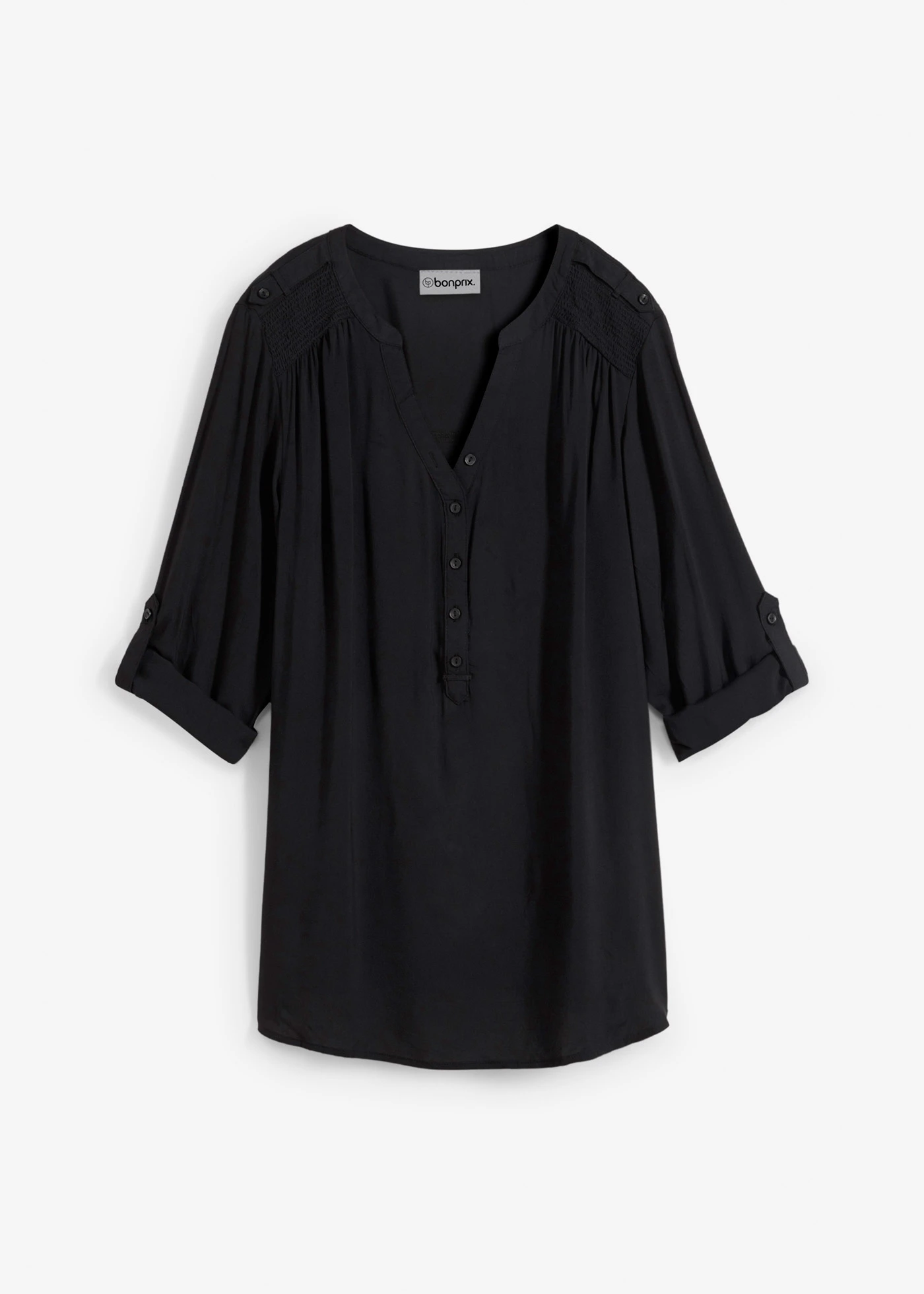 Tuniek van zachte viscose • zwart • bonprix online shop