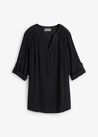 Tuniek van zachte viscose • zwart • bonprix online shop