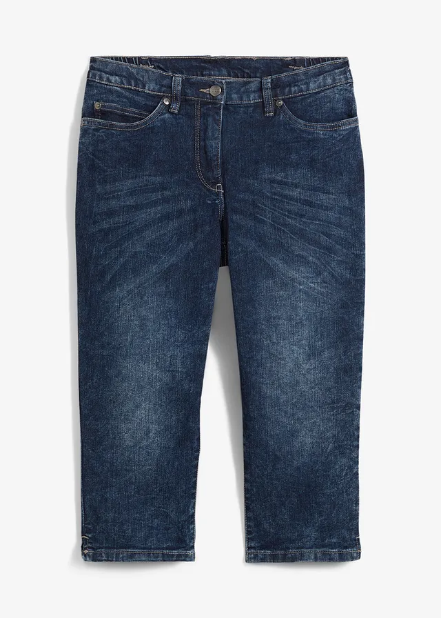 Rovné džínsy, stredná výška pásu, strečové