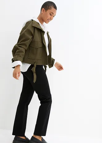 Twill broek van elastisch katoen • zwart • bonprix online shop