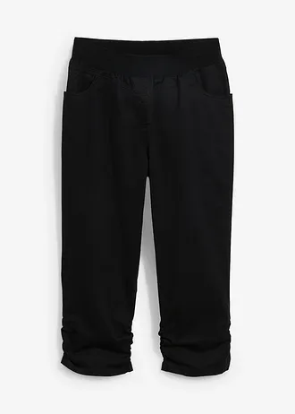 Bavlnené capri nohavice s pohodlným pásom