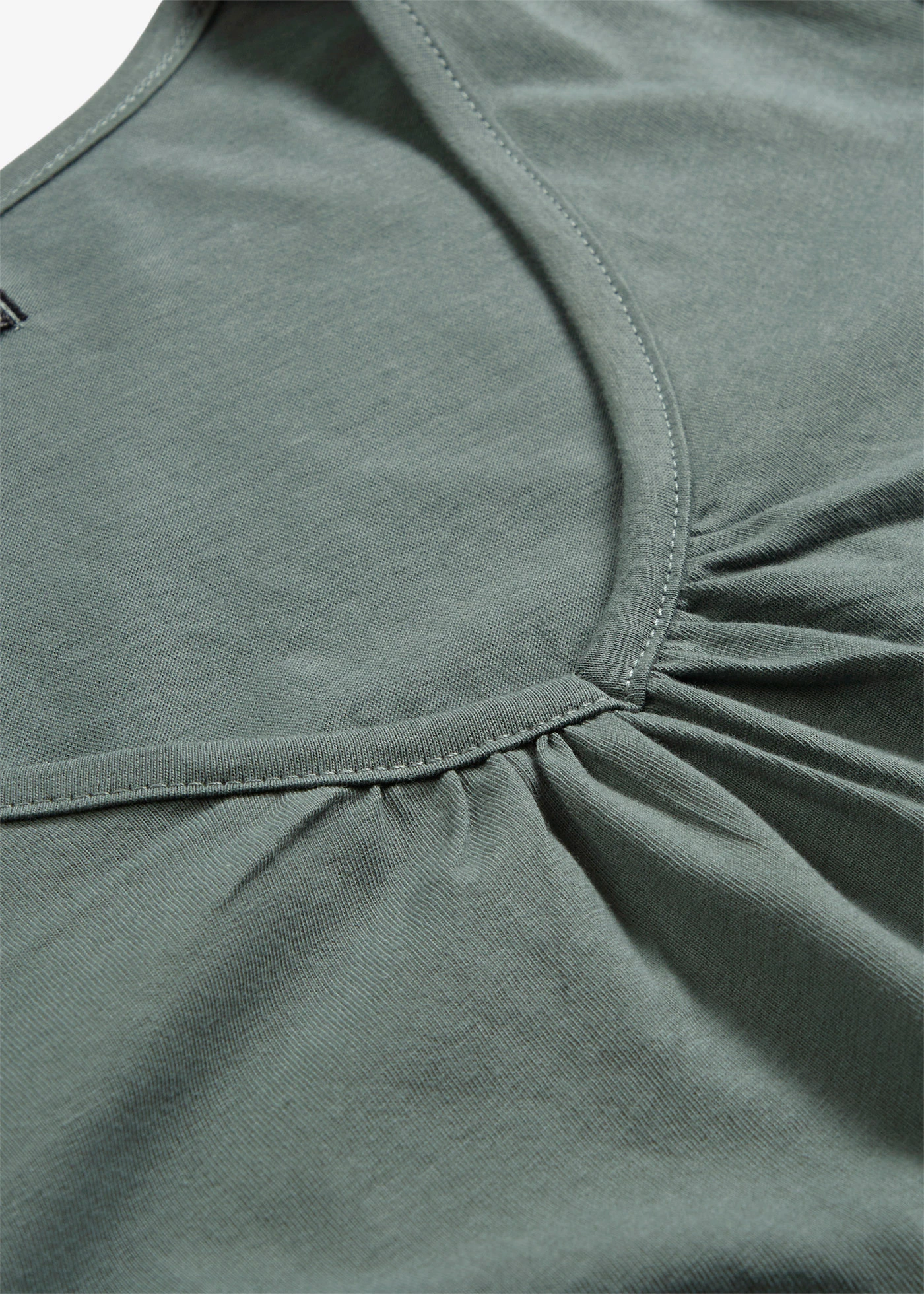 Triko s dlouhým rukávem a průvlekem na gumičku, z čisté bavlny • eukalyptově zelená • bonprix obchod