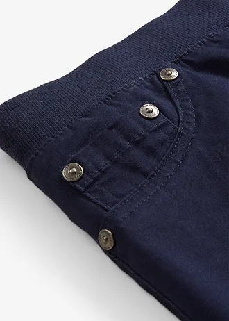 Twill broek van elastisch katoen • donkerblauw • bonprix online shop
