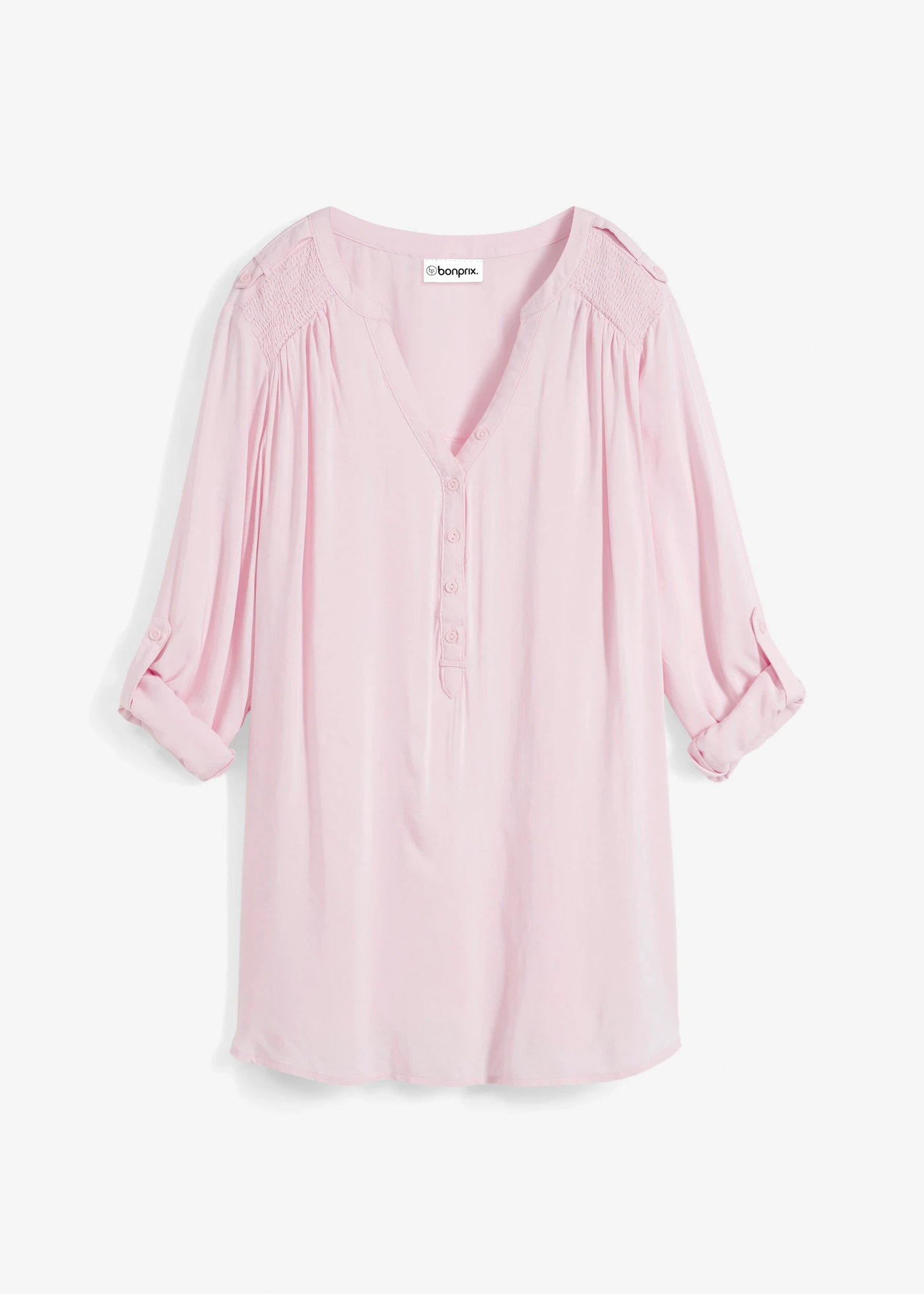 Blouse douce en viscose • rose poudré • Boutique bonprix