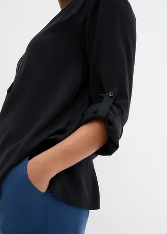 Tuniek in zacht viscose • zwart • bonprix online shop