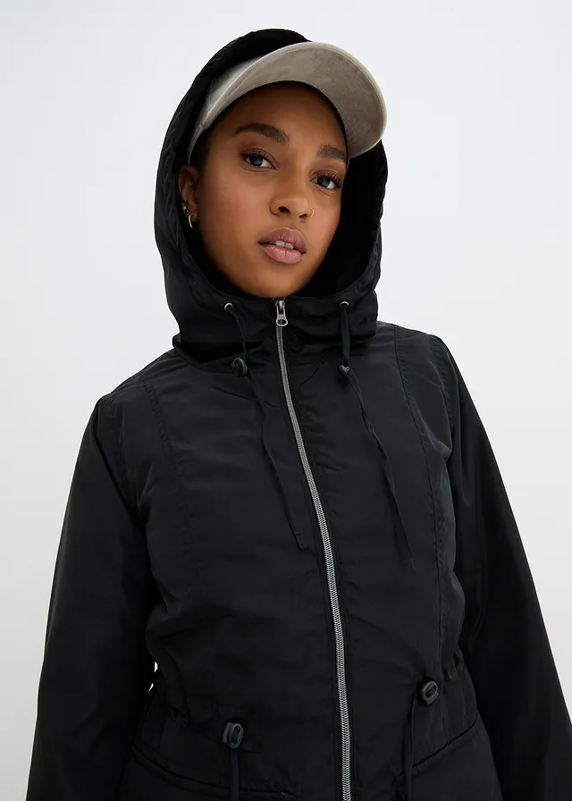 Manteau légèrement rembourré avec cordon de serrage • noir • product-page.page-title-suffix