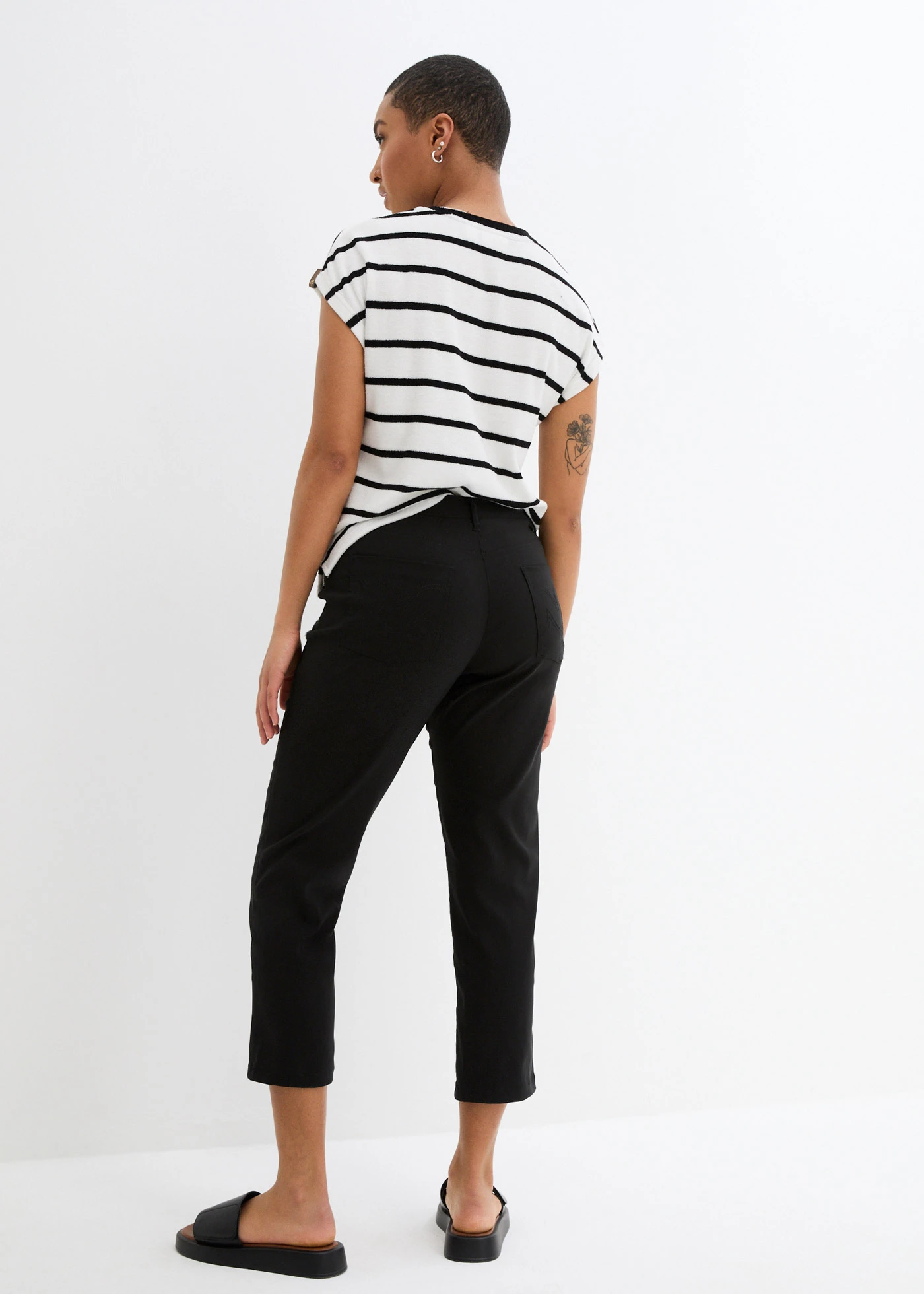 7/8 bengaline broek • zwart • bonprix online shop