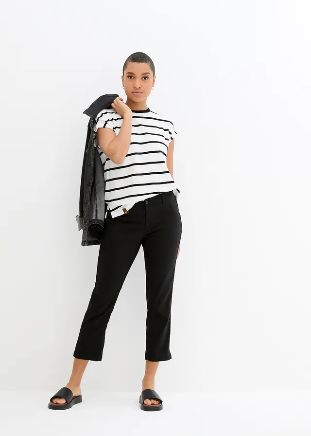Pantalon 7/8 en bengaline • noir • product-page.page-title-suffix