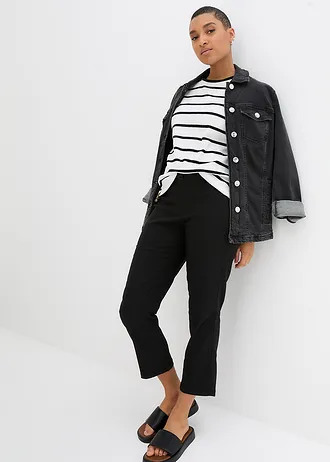 Pantalon 7/8 en bengaline • noir • Boutique bonprix