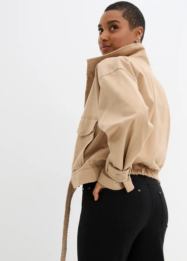 Bengaline stretch broek met comfortband, straight • zwart • product-page.page-title-suffix