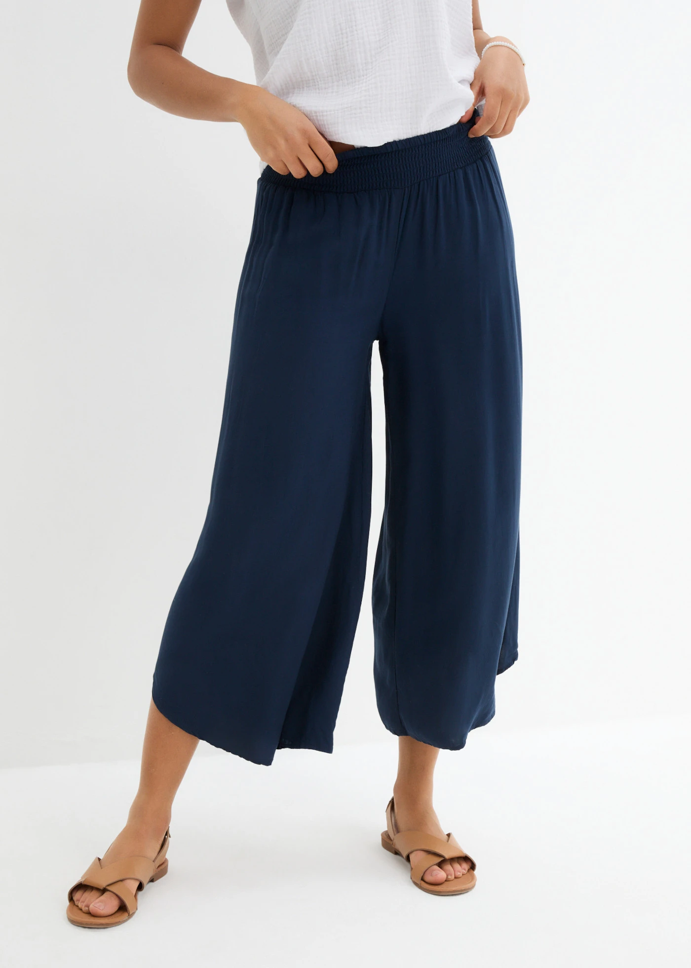 Culotte nadrág puha viszkózból • sötétkék • bonprix áruház