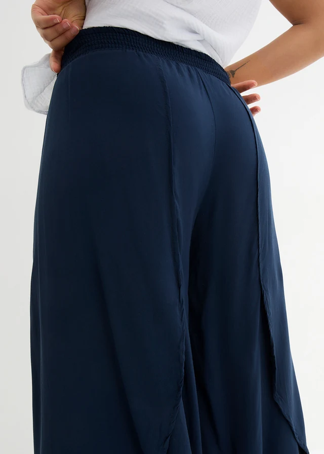 Jupe-culotte longueur mollet en viscose douce • bleu foncé • product-page.page-title-suffix