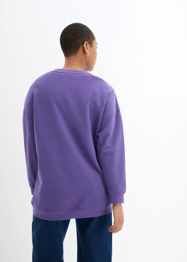 Sweat oversize, Couleur: violet