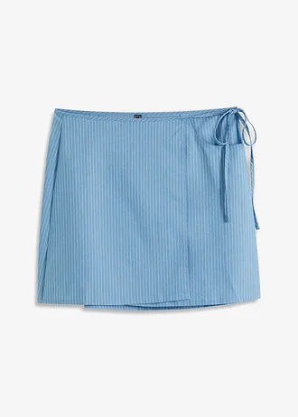 Wikkelrok • blauw denim-wit gestreept • bonprix online shop