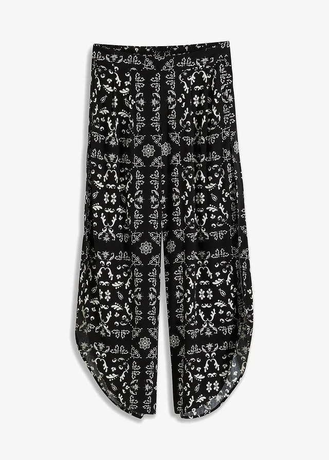 Pantaloni tip pareo cu șlițuri